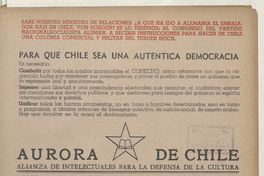 Aurora de Chile. Tomo 3, número 3, 3 de septiebre de 1938