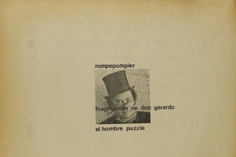Rompepompier, fragmentos de don Gerardo. El hombre puzzle