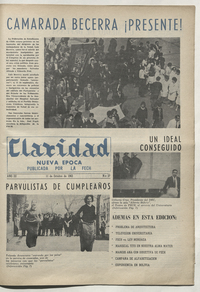 Claridad, número 27, 1963