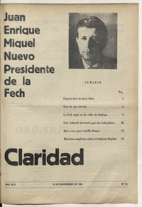 Claridad, número 39, 1965