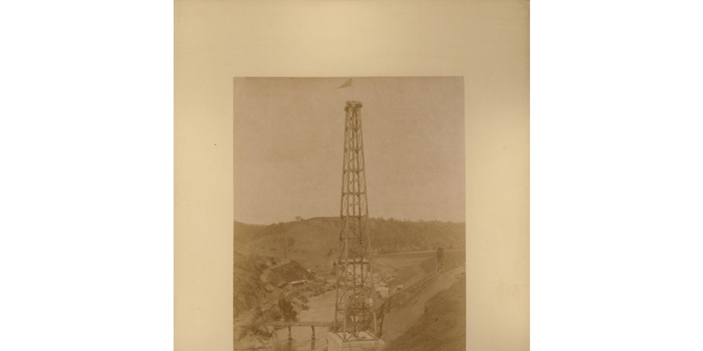 Construcción del viaducto de Malleco [fotografía].