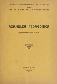 Asamblea pedagógica: (20-27 de septiembre de 1926).