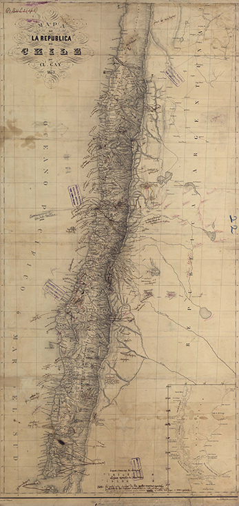 Mapa de la República de Chile [material cartográfico]