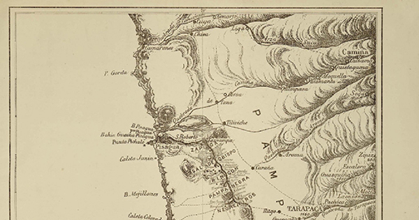 Mapa detallado del teatro de la guerra [material cartográfico] : desde el Río Loa hasta Camarones