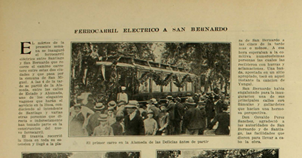 Ferrocarril eléctrico a San Bernardo