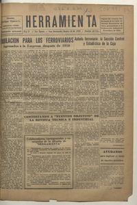 Herramienta, 15 de enero de 1939