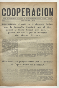 Cooperación, N° 2, 5 de abril de 1935