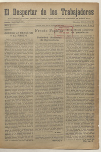El Despertar de los Trabajadores, n° 3, 26 de octubre de 1940