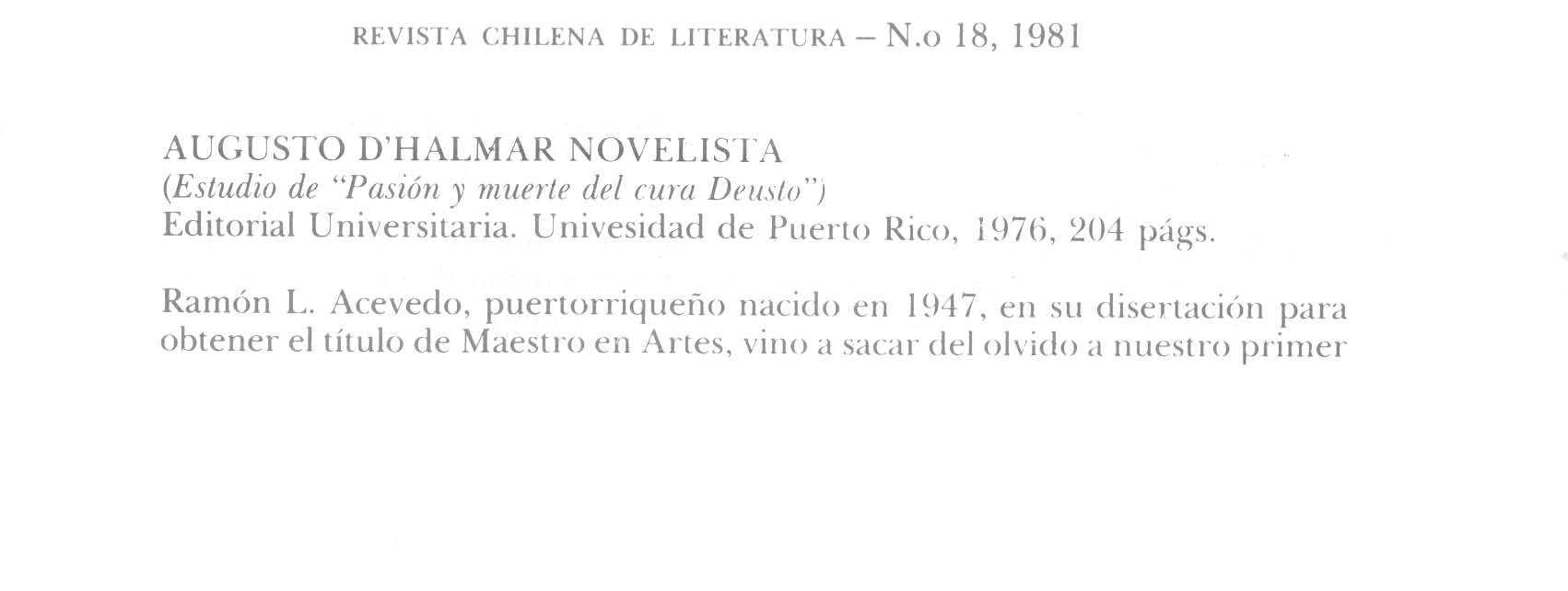 Augusto D'Halmar novelista [artículo]