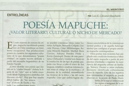 Poesía mapuche: ¿valor literario, cultural o nicho de mercado?