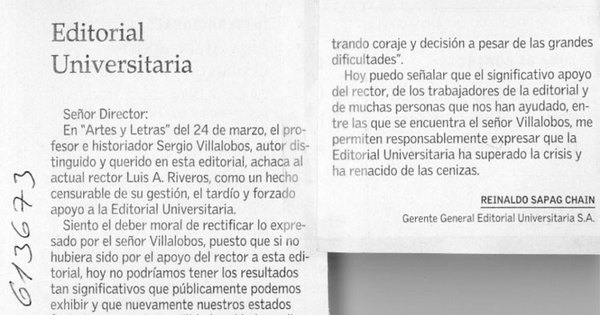 Editorial universitaria