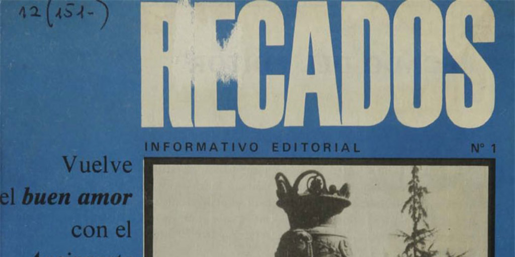 Recados : Informativo editorial. De 1974 a julio de 1982