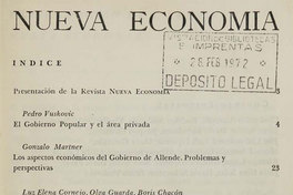 Nueva economía : número 1, septiembre-diciembre, 1971