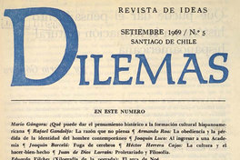 Revista Dilemas. Número 5, septiembre 1969