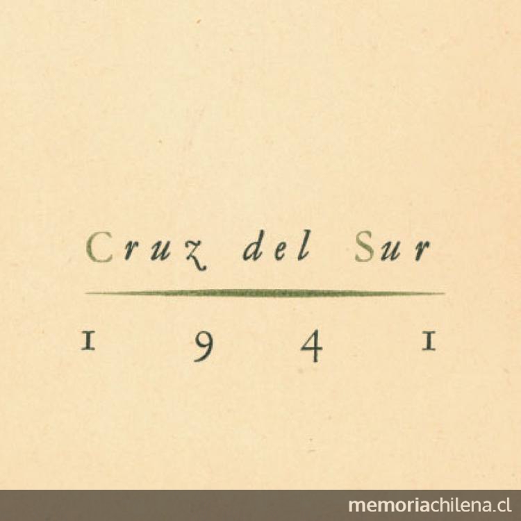 Logo de editorial Cruz del Sur, 1941