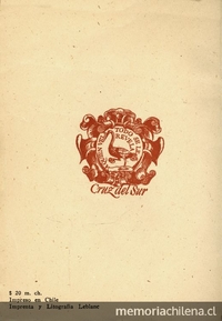 Logo de la editorial Cruz del Sur que ocupa las contratapas de los libros de la colección La fuente escondida
