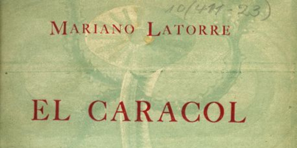 Portada de El caracol de Mariano Latorre, publicado por editorial Cruz del Sur en 1952