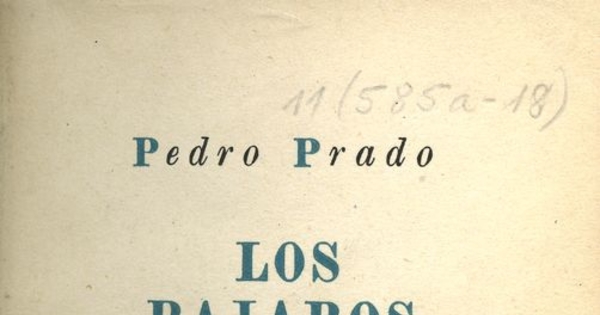 Portada de Los pájaros errantes de Pedro Prado, publicado por Cruz del Sur, 1942