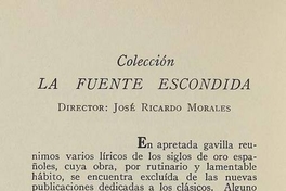 Anuncio de Colección La Fuente Escondida de la Editorial Cruz del Sur, 1946