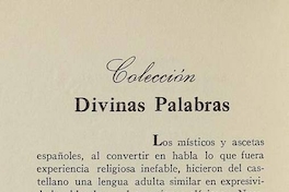 Anuncio de Colección Divinas palabras de la Editorial Cruz del Sur, en libro publicado en 1946