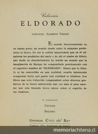 Presentación de la Colección Eldorado de la editorial Cruz del Sur, en 1943.
