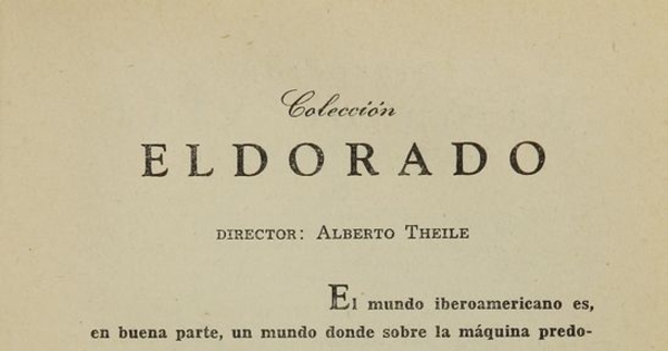 Presentación de la Colección Eldorado de la editorial Cruz del Sur, en 1943.