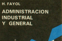 Portada de Administración industrial y general, 1971