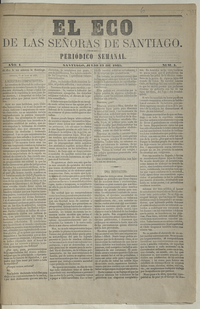 El eco de las señoras. Año 1, número 1, 13 de julio de 1865