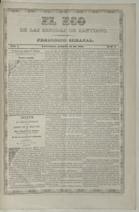 El eco de las señoras. Año 1, número 8, 31 de agosto de 1865