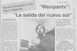 Wexipantv: la salida del nuevo sol