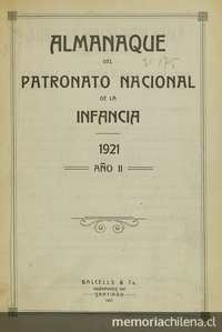 Almanaque del Patronato Nacional de la Infancia.