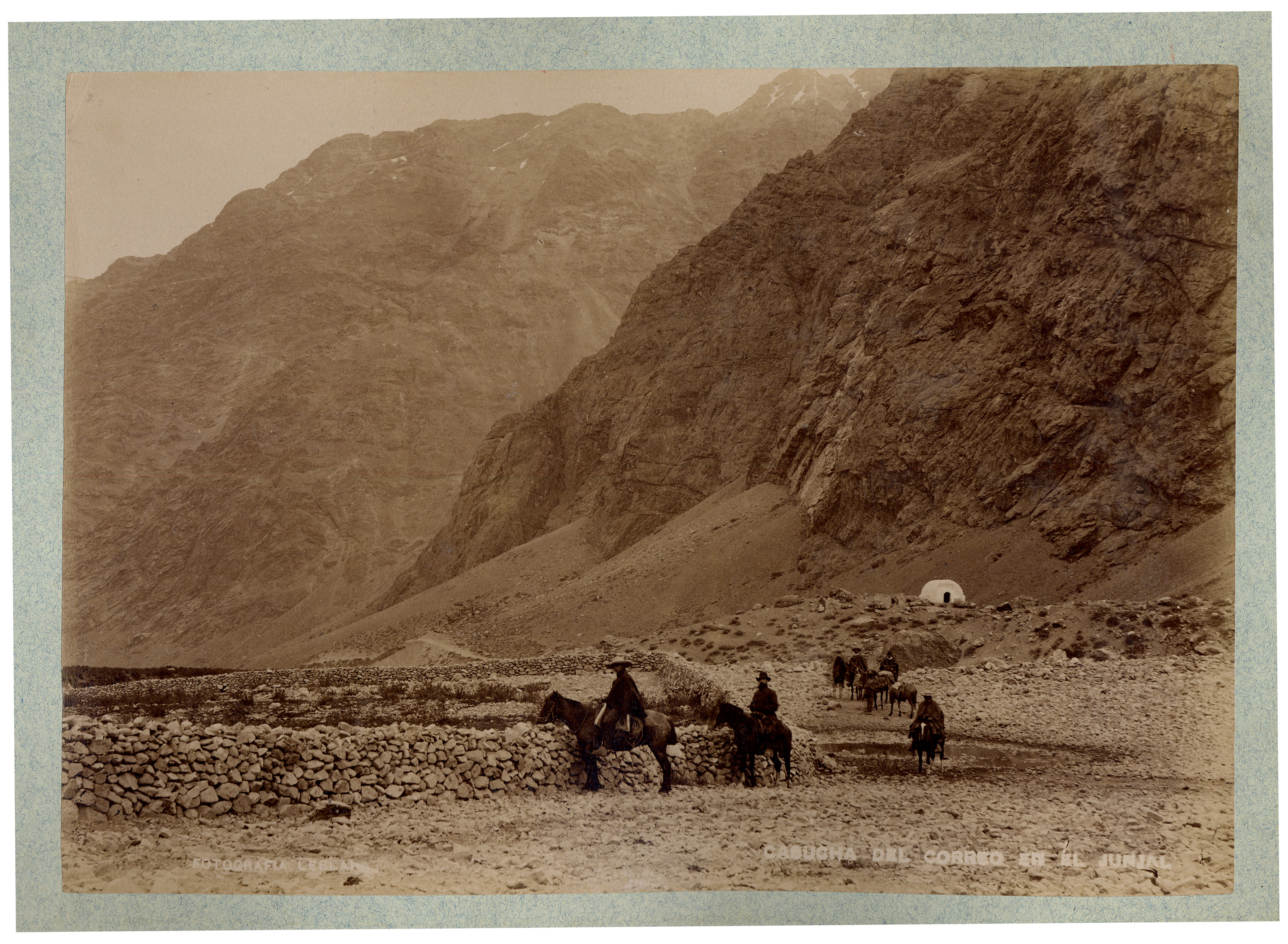 Casucha del correo en el camino del Juncal, hacia 1900