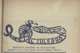 El Culebrón. Santiago, 23 de mayo de 1890