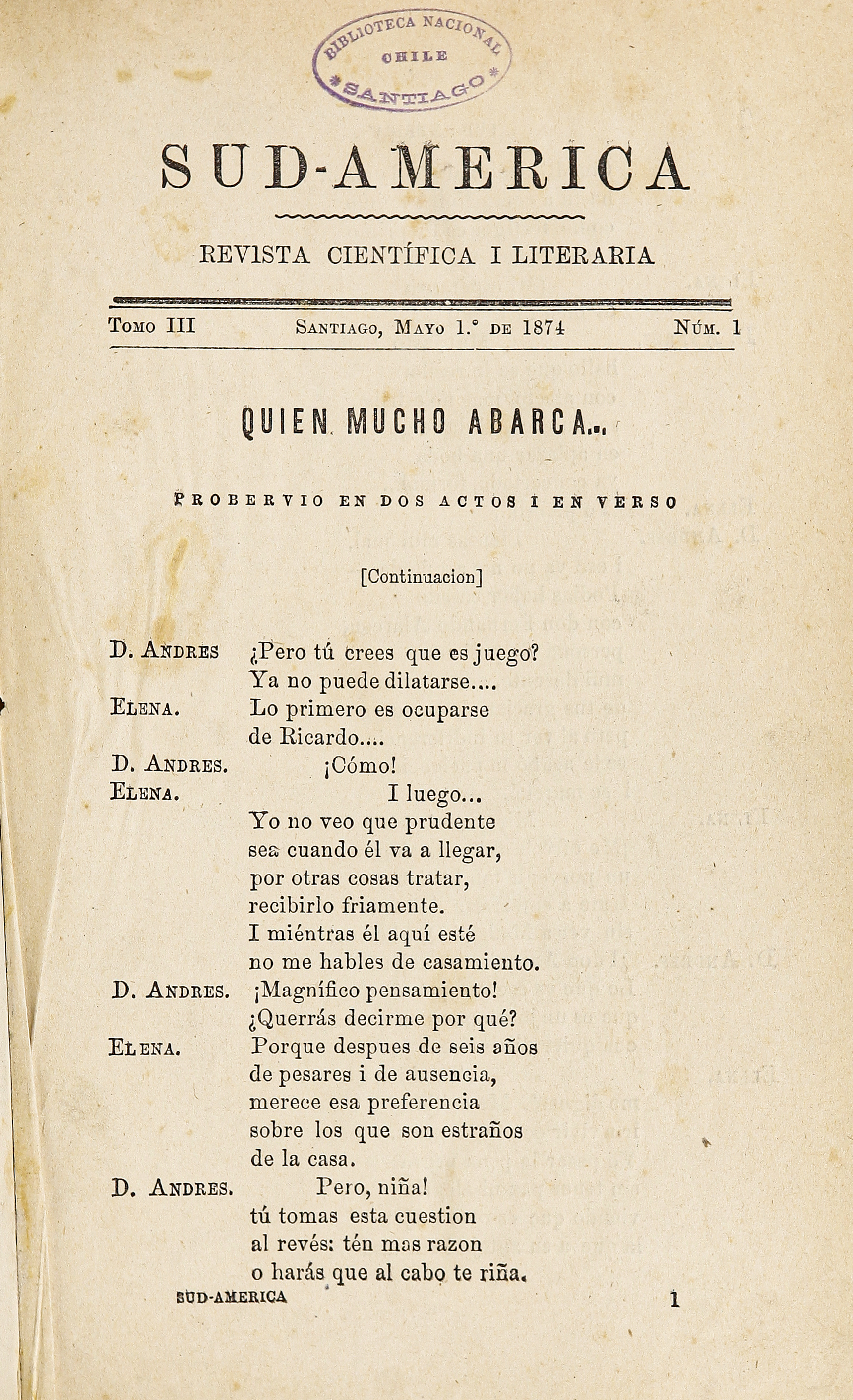 Sud-América. Tomo 3, 1874