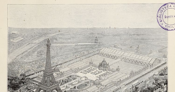 Vista general de la Exposición Universal de París en 1889