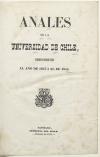 Anales de la Universidad de Chile correspondientes al año 1843 i al de 1844