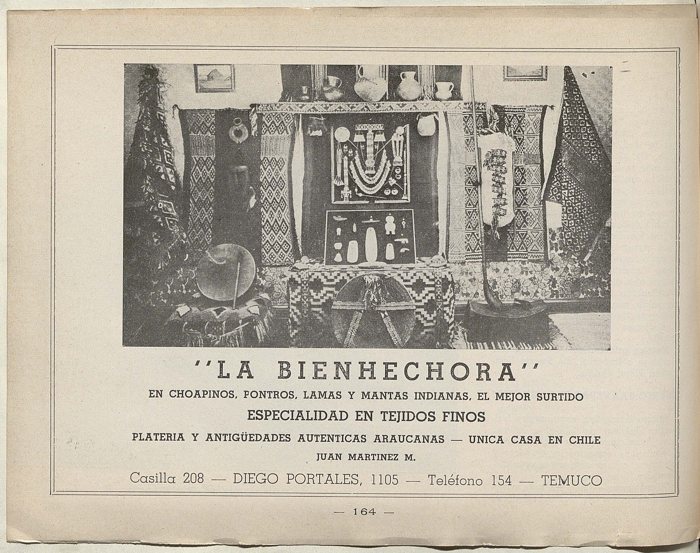 Publicidad de “La Bienhechora”