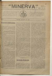 Minerva, número 1, noviembre de 1933