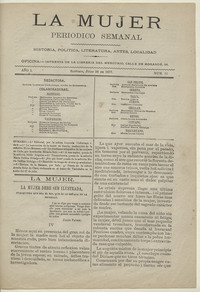 La Mujer. Año 1, número 11