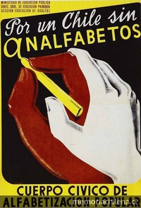 Por un Chile sin analfabetos: Cuerpo cívico de alfabetización, 1945