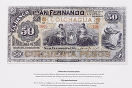 ie de foto: Billete de 50 pesos, Banco de San Fernando, 18--