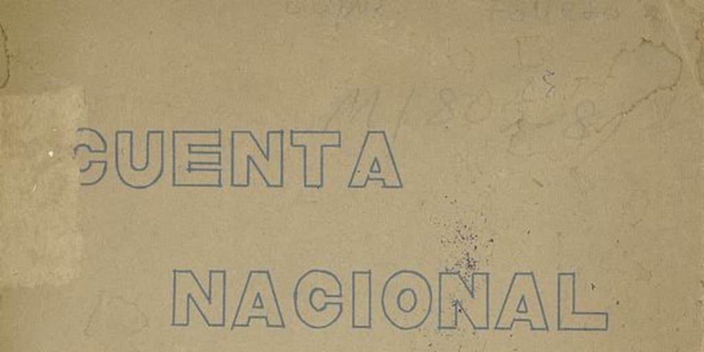 Cuenta nacional: 1962-1965.