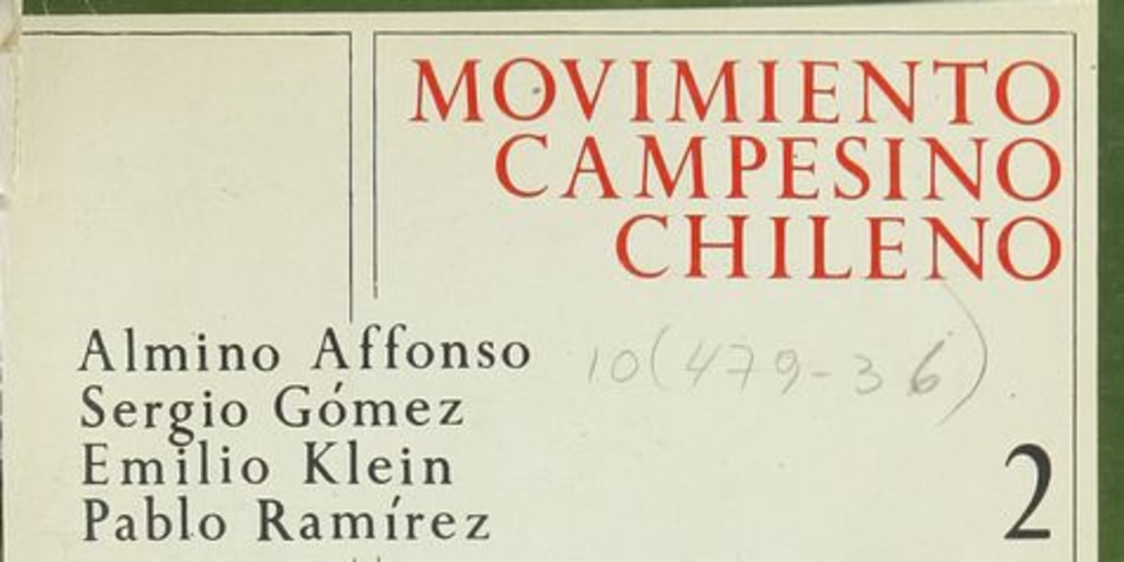 Movimiento campesino chileno. Vol. 2
