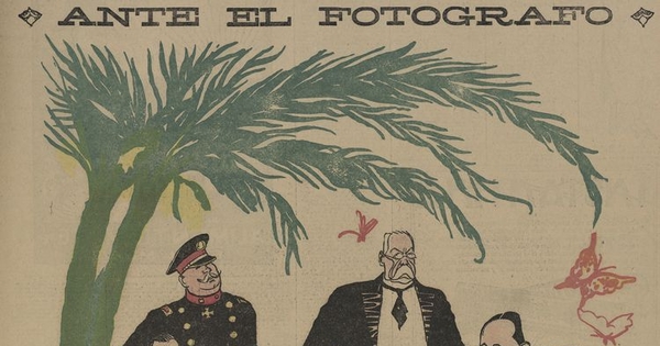 Caricatura: Ante el fotógrafo.