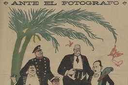 Caricatura: Ante el fotógrafo.