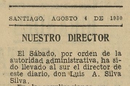 "Nuestro director".
