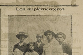 Pie de foto: Los primeros suplementeros de El Diario Ilustrado.
