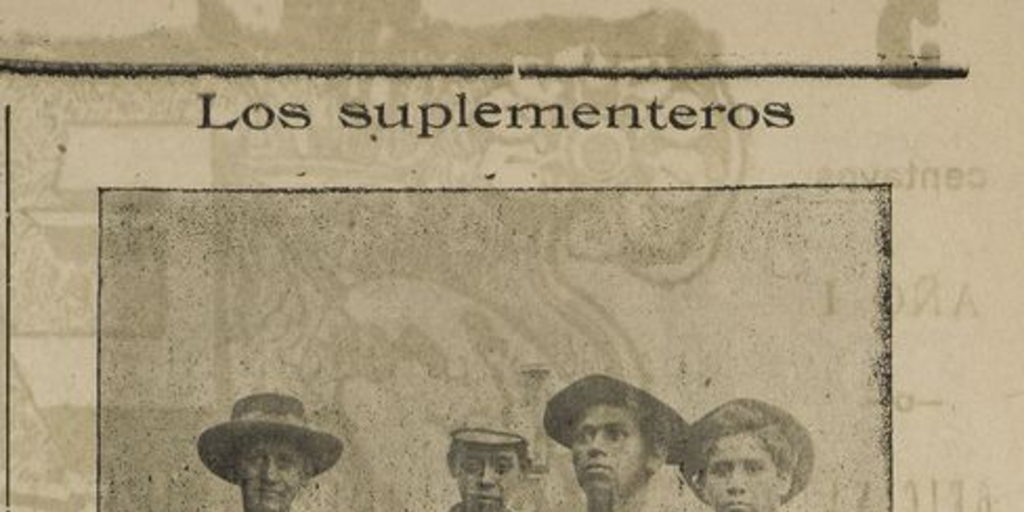 Pie de foto: Los primeros suplementeros de El Diario Ilustrado.