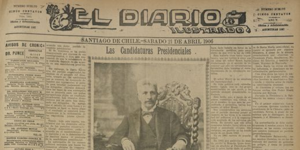 El Diario Ilustrado. Santiago. N° 1465. (21 de abril de 1906).