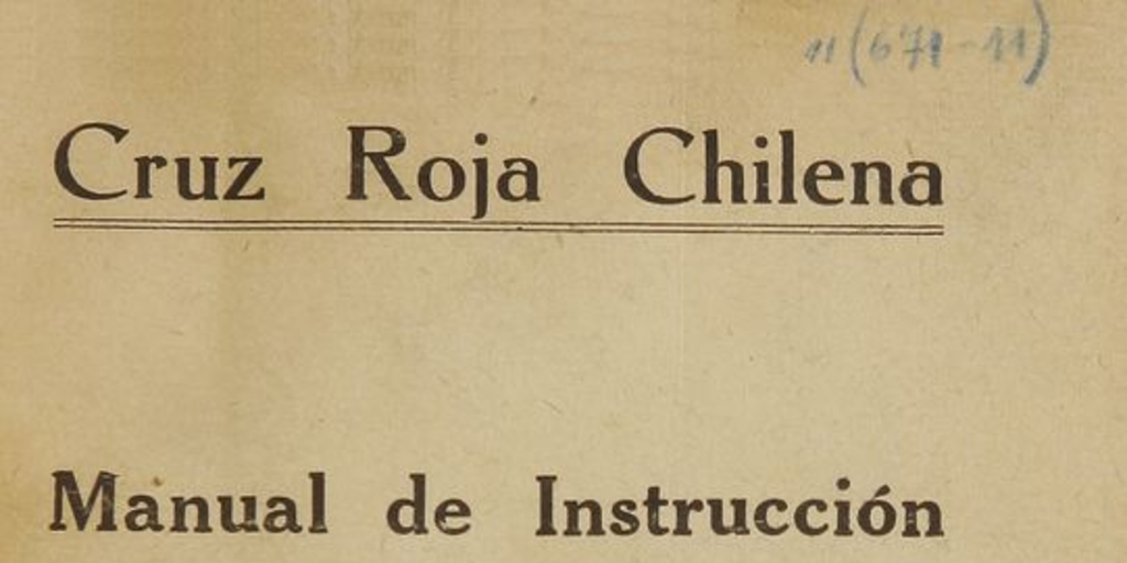 Manual de Instrucción para sus enfermeras: Primera Parte